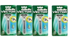4x Gillette Vector Fits Atra Plus Razor Blade...