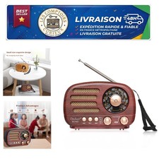 ONCHEER Vintage Radio Bluetooth Speaker AM FM SW Retro 8076BT