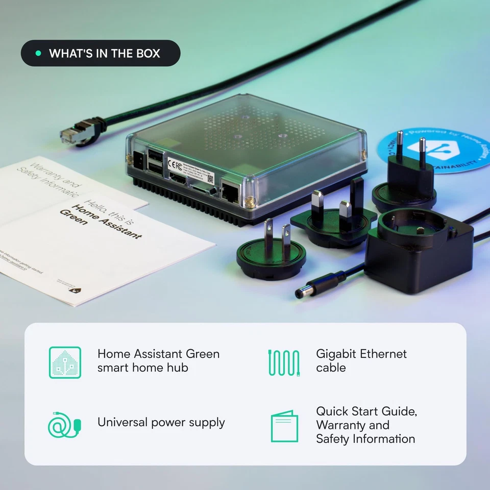 Home Assistant Green | Hub Smart Home con Automatización Avanzada | Hogar Oficial... Foto 3 de 4