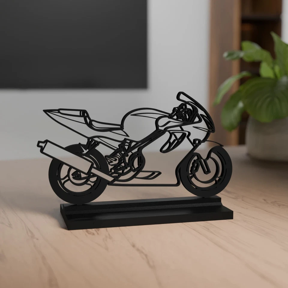 Honda CBR 600 F Sport Modell 3D Dekoration - Geschenk für Motorradfans - Bild 1 von 3