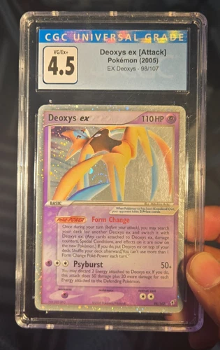 Deoxys EX 98/107 Rare Graded CGC 4.5 *swirl*