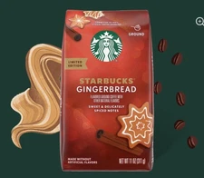 Starbucks Gingerbread Ground Coffee | 11 oz | Limited Edition