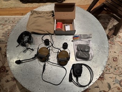 3M Peltor Comtac V Single-comm Headset With Gel Cup ARC Rail Adapters PTT FDE