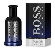 BOSS BOTTLED NIGHT Hugo Boss 3.3 oz EDT Spray Men's Cologne 100 ml 3.4 NIB