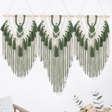 Large Boho Macrame Wall Hanging Wall Decor Bohemian Woven Handmade Tapestry w...