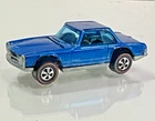 Vintage Original 1969 MATTEL HOT WHEELS REDLINES MERCEDES BENZ 280SL BLUE CAR