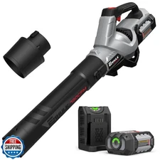 Enhulk 58V Cordless Leaf Blower, 730CFM 145MPH Brushless Power, w
