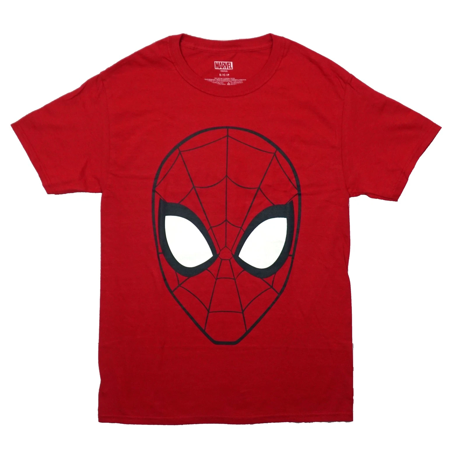 Spider-Man New Adult T-Shirt - Giant Spidey Head Image