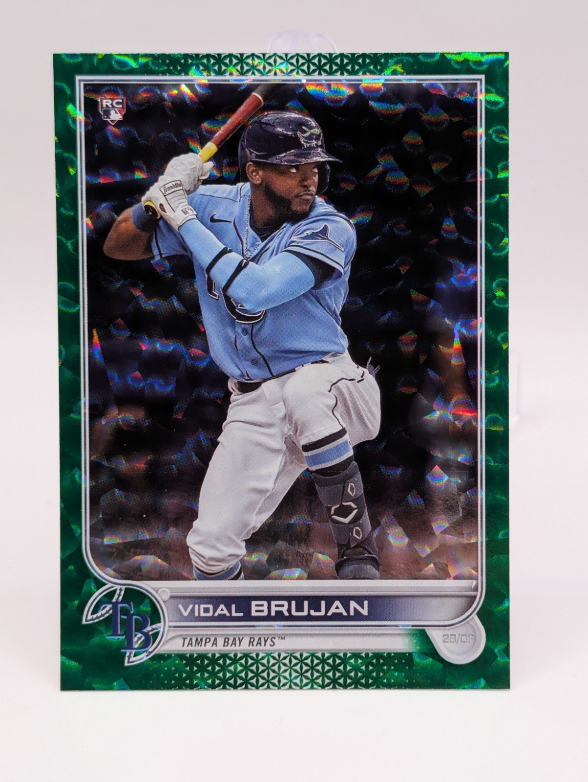 2022 Topps Baseball Series 1  Vidal Brujan Rookie Green Foil 69/499 (RC) #25