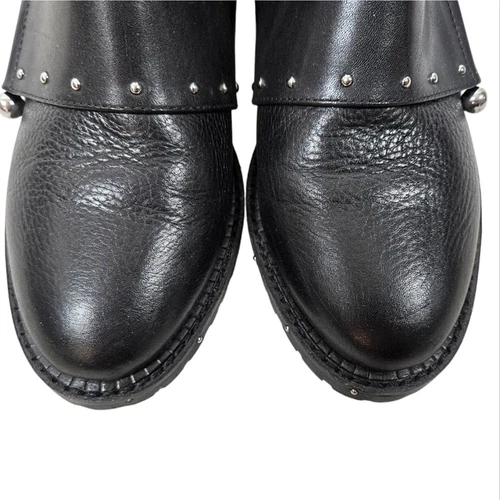 Avec Les Filles Graham Black Studded Leather Ankle Boots - Imagen 3 de 14