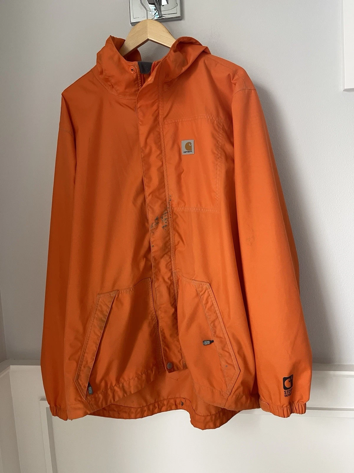 Mens Carhart Storm Defender Mid weight Jacket Size XL Tall