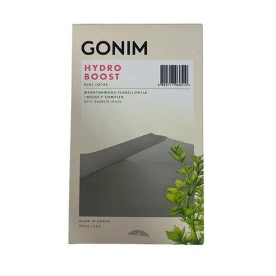 Gonim Skincare Hydro Boost Skin Barrier Mask Blue Lotus 5 Pack Moisturizing
