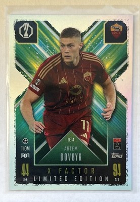 Artem Dovbyk | X Factor Limited Edition | Topps Match Attax 24/25 | AS Roma |