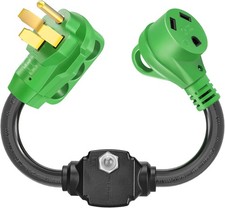 50A to 30A RV Adapter  Surge Protector for Campers, Trailers - NEMA 14-50P t...