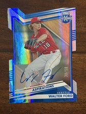 Walter Ford Rookie Auto 38/50 Status Die Cut Autograph 2022 Elite Extra Edition 