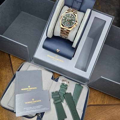 MINT VACHERON CONSTANTIN OVERSEAS 41MM 7920V 18K RG GREEN DIAL