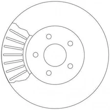 2 pieces brake disc TRW DF4147 for Ford Mondeo III sedan