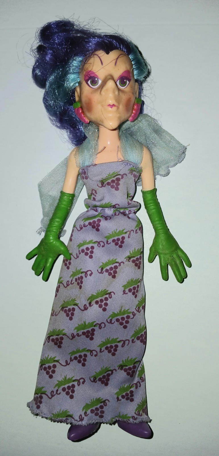 Strawberry Shortcake Sour Grapes Doll Vintage Villain Hair Dress Scarf Cleaning