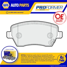 Brake Pads Set fits VAUXHALL AGILA B 1.3D Front 08 to 14 Proformer 4308239