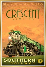 Sothern Railway Crescent Limited United States Travel Art Poster Print