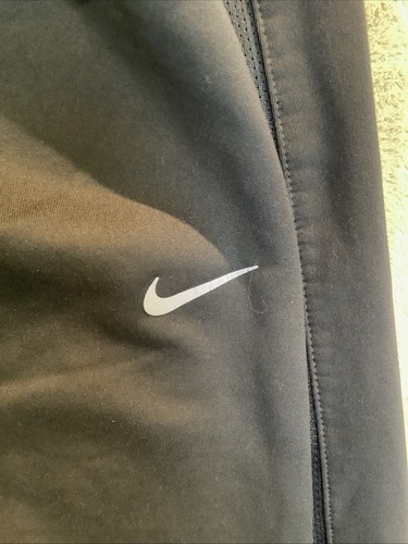 Nike Mens Dri-fit Size Reflective Jogging Large Gray Stretch Sweatpants Pockets - Picture 10 of 16