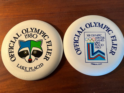 Brand X disc golf discs (2) Official Olympic Flier 1980 Winter Games NEW