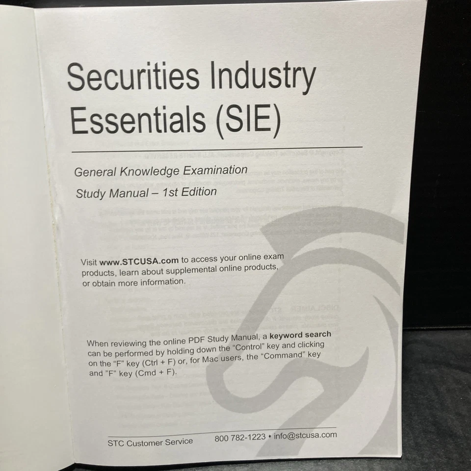 Securities Industry Essentials 1st Edition STC (SIE) 1st Edition - Image 3 of 4