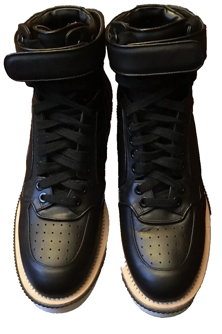 Botas superiores de cuero negro Givenchy para hombre