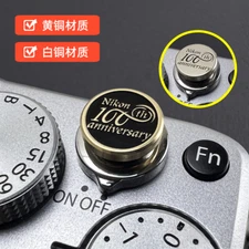 Shutter Button Hot Shoe Cover Brass relief suitable for Nikon, Canon, Sony Leica