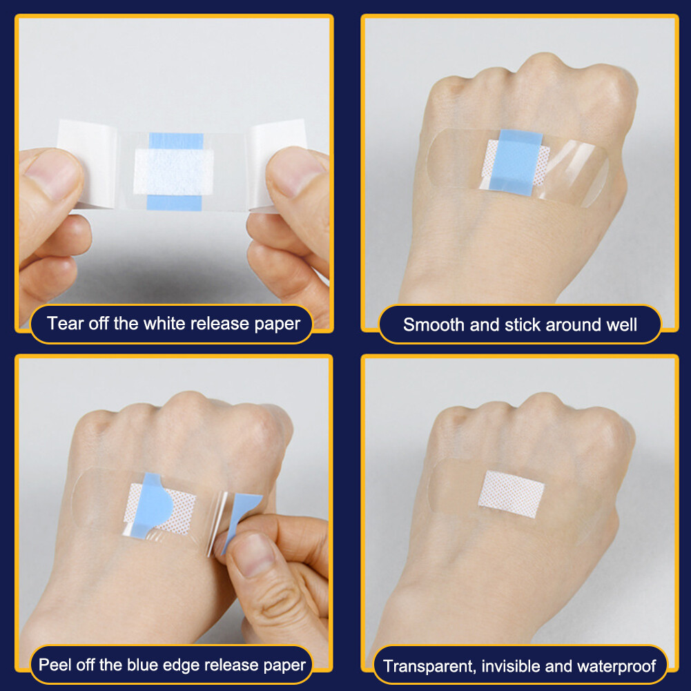 EB 50/120Pcs Adhesive Medical Strips PU Transparent Medical Strips