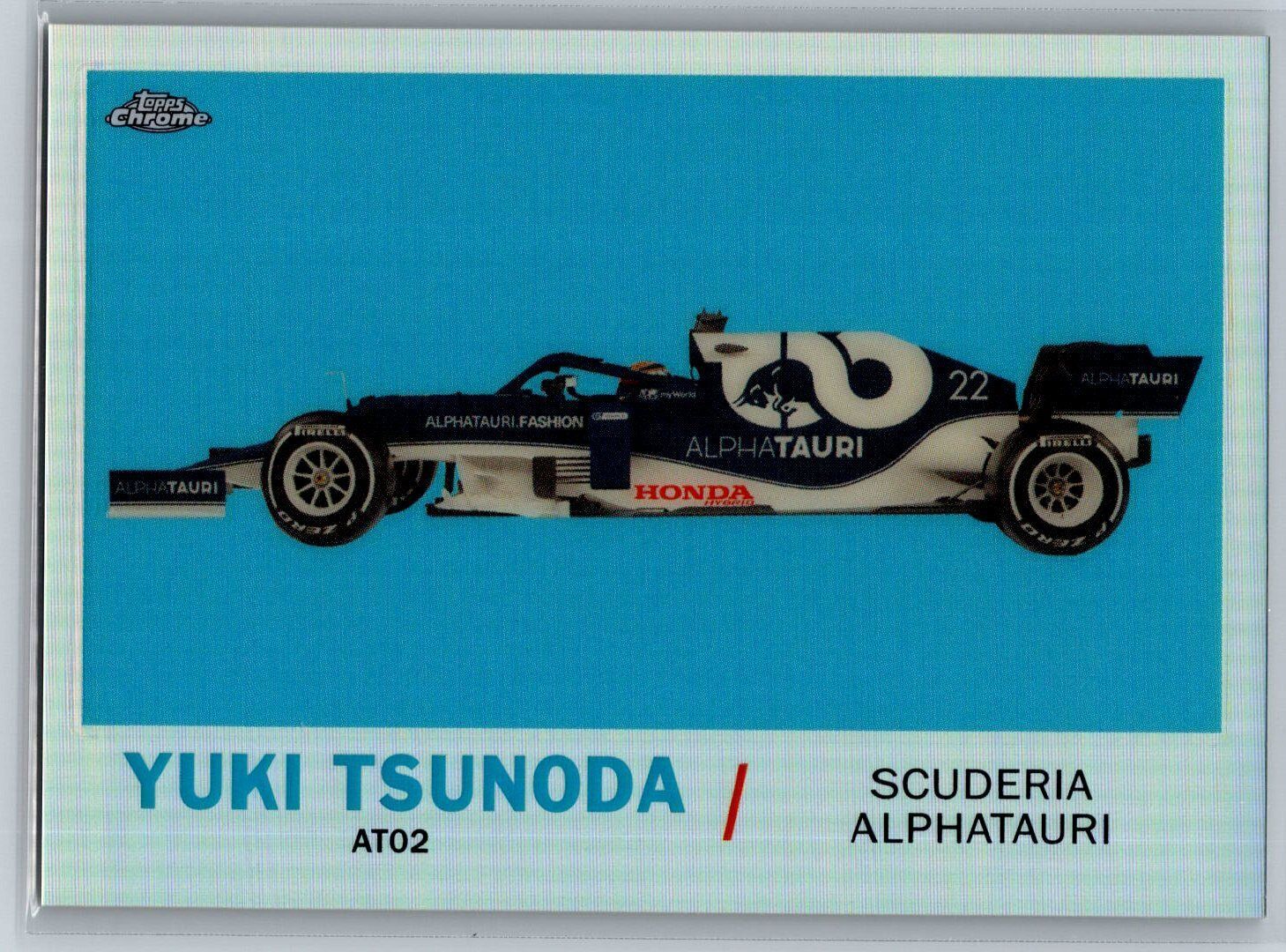 2021 Topps Chrome Formula 1 F1 Yuki Tsunoda 1961 Sports Cars Insert #T61-YT