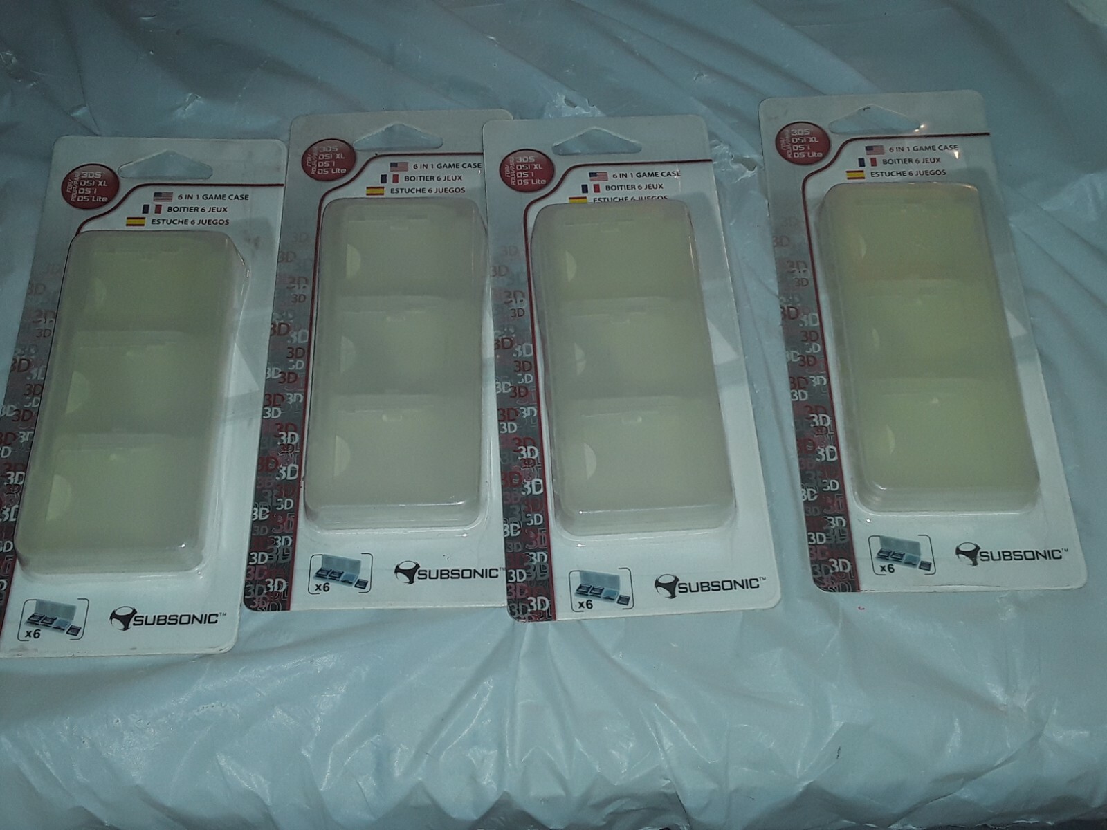 4x Travel Game Case 3DS DSI DS Lite 6 in 1 Card Holder Storage Box Subsonic eBay