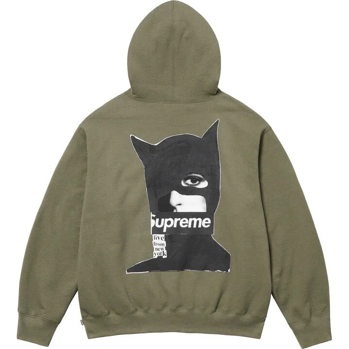 Supreme Catwoman Box Logo Hooded Sweatshirt Light Olive Size XXL NEW IN HAND