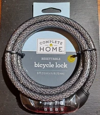 bike lock - Resettable Cable With Code 5 Ft X 3/8 In. - BRAND NEW -JBOX-1