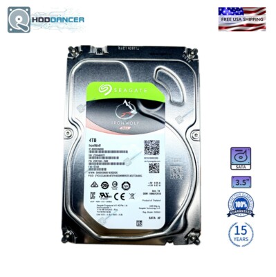 ST4000VN008 Seagate IronWolf 4TB Internal 3.5'' SATA 5900RPM 64MB NAS Hard Drive