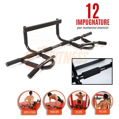 FFITNESS SBARRA PROFESSIONALE MULTIFUNZIONE CON INESTETISMI IRONGYM PETTORALI ADDOMINALI