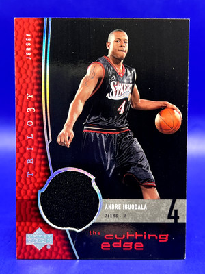 2004-05 UPPER DECK TRILOGY THE CUTTING EDGE- ANDRE IGUODALA Rookie JERSEY Patch