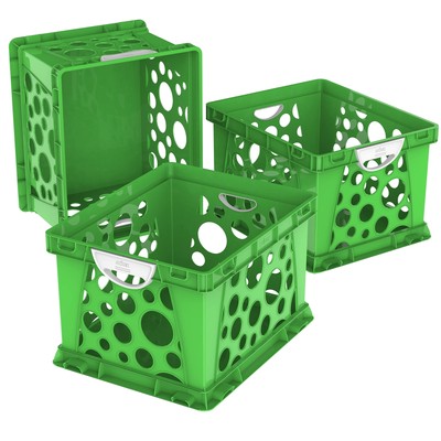 Storex Premium File Crate with Molded Handles   Letter and Legal Document and...