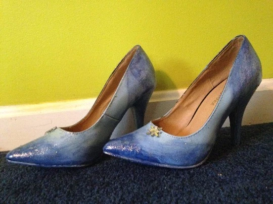 Zapatos Inspirados en Elsa - Reina del Hielo - Disney Frozen Mujeres TALLA 7 EE. UU. Disfraz Juegos con disfraces Foto 3 de 4