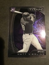 2022 Chronicles Baseball Matt Vierling Titan Rookie Card Philadelphia Phillies