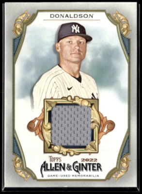 2022 Topps Allen & Ginter Full-Size Relics B Design #AGRB-JD Josh Donaldson MEM