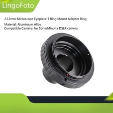 23.2mm Microscope T Ring Mount Adapter Ring to for Sony/Minolta DSLR Camera