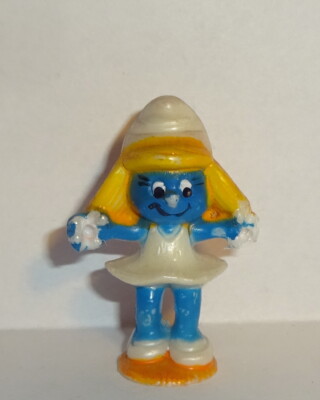 HÜPF SCHLUMPFINE Variante PERLMUTT Olympiade der Schlümpfe 1983 ORIGINAL