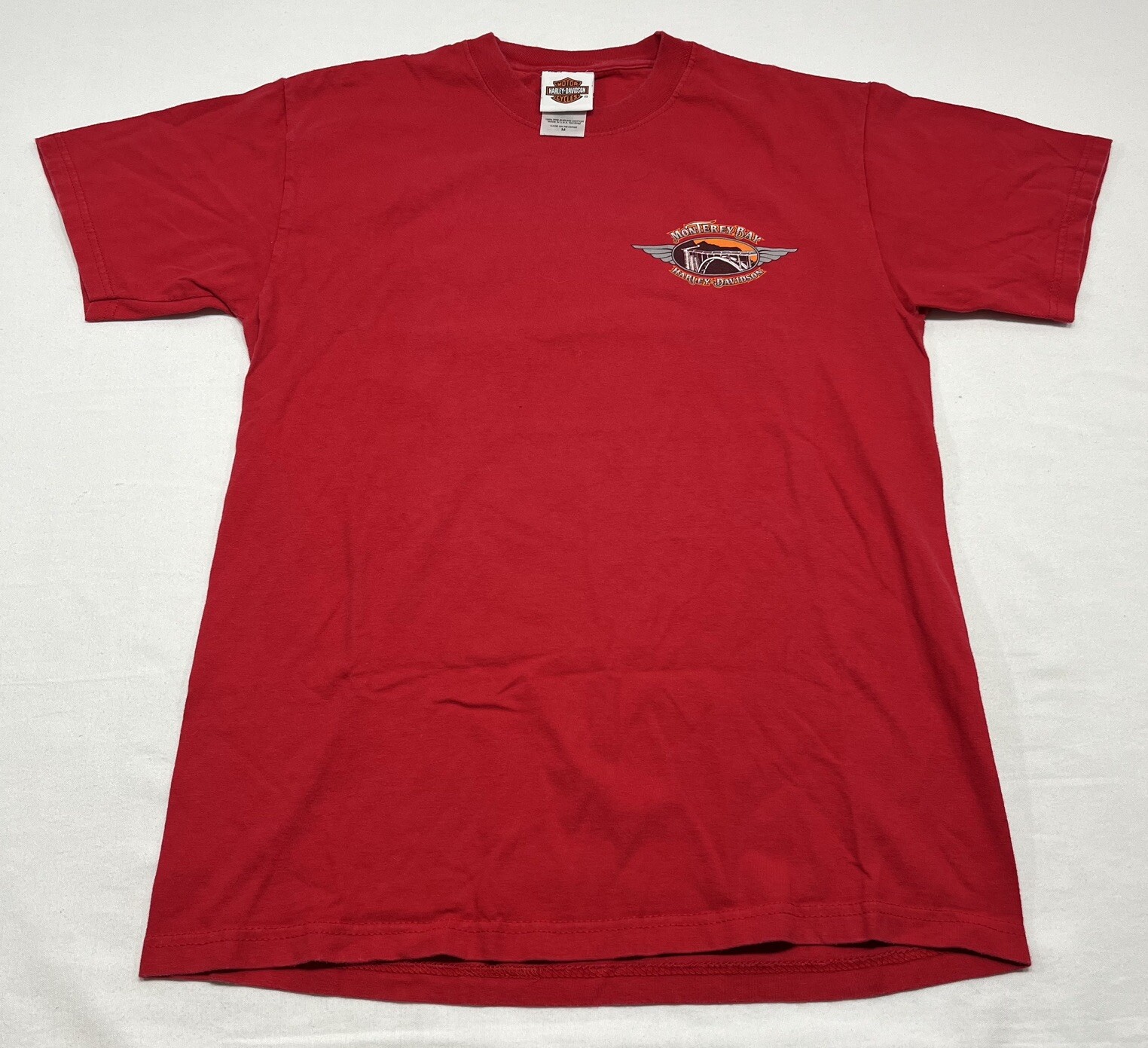 FILA Harley Davidson H D Uomo Medium Monterey Bay Cannery Row CA Made in USA