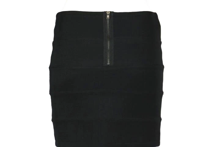 Millau Skirt Size S Black Solid Straight Cotton Above Knee Mini Casual — 第 3/4 张图片