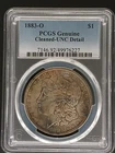 1883-O Morgan Silver Dollar PCGS Genuine Cleaned-UNC Detail