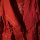 Guess Los Angeles Red Hooded Raincoat Jacket Womens Size M — photo 4