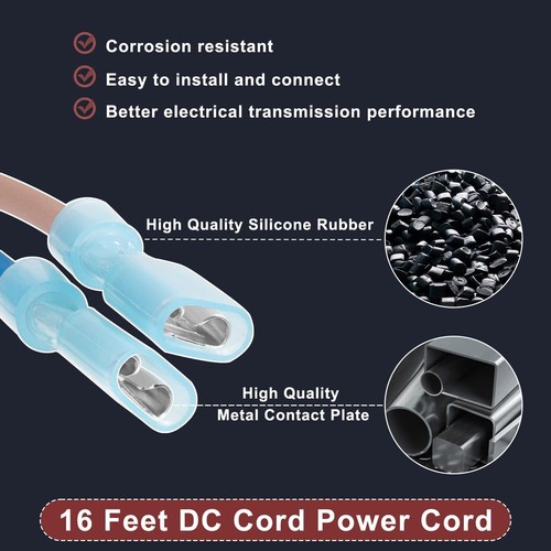 R0402800 DC Power Cord Cable for Jandy Zodiac PLC1400 - PLC700 R0402800 16-Feet - Picture 14 of 19