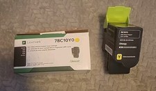 Genuine Lexmark 78C10Y0 Return Program Cartridge Toner, Standard, Yellow
