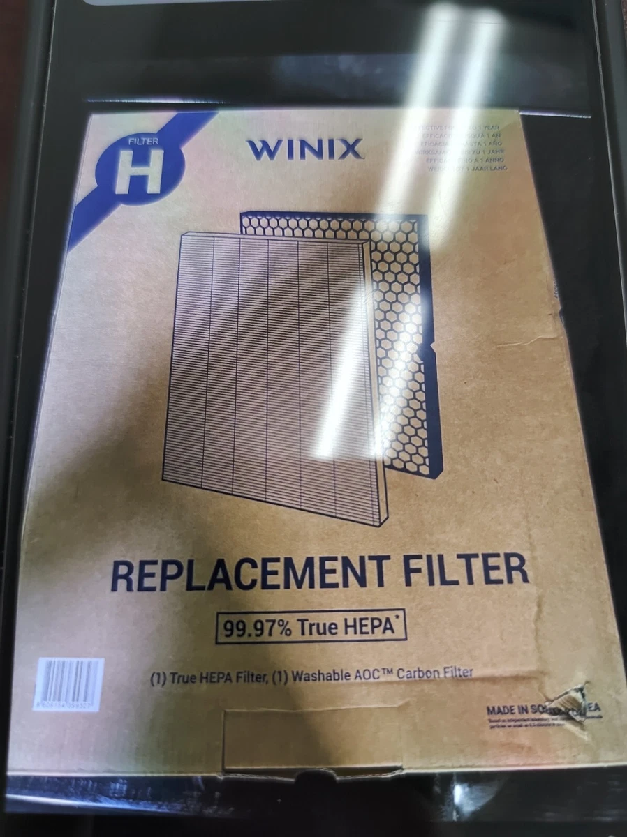 Genuine Winix 116130 Replacement Filter H for 5500 2 Air Purifier White